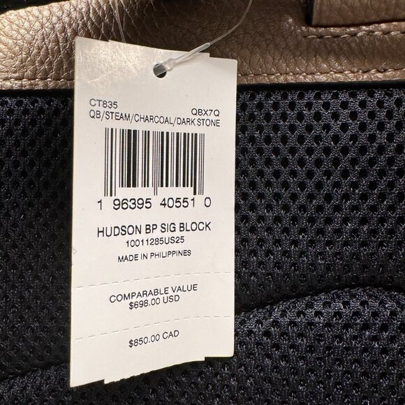 COACH Hudson Backpack In Colorblock With Signature Canvas CT835 - Picture 4 of 8